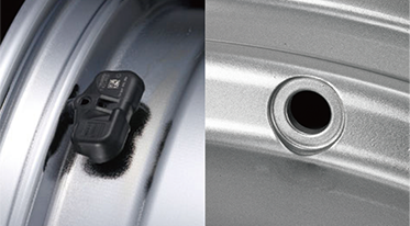 カーメーカー純正TPMS対応バルブ孔加工01